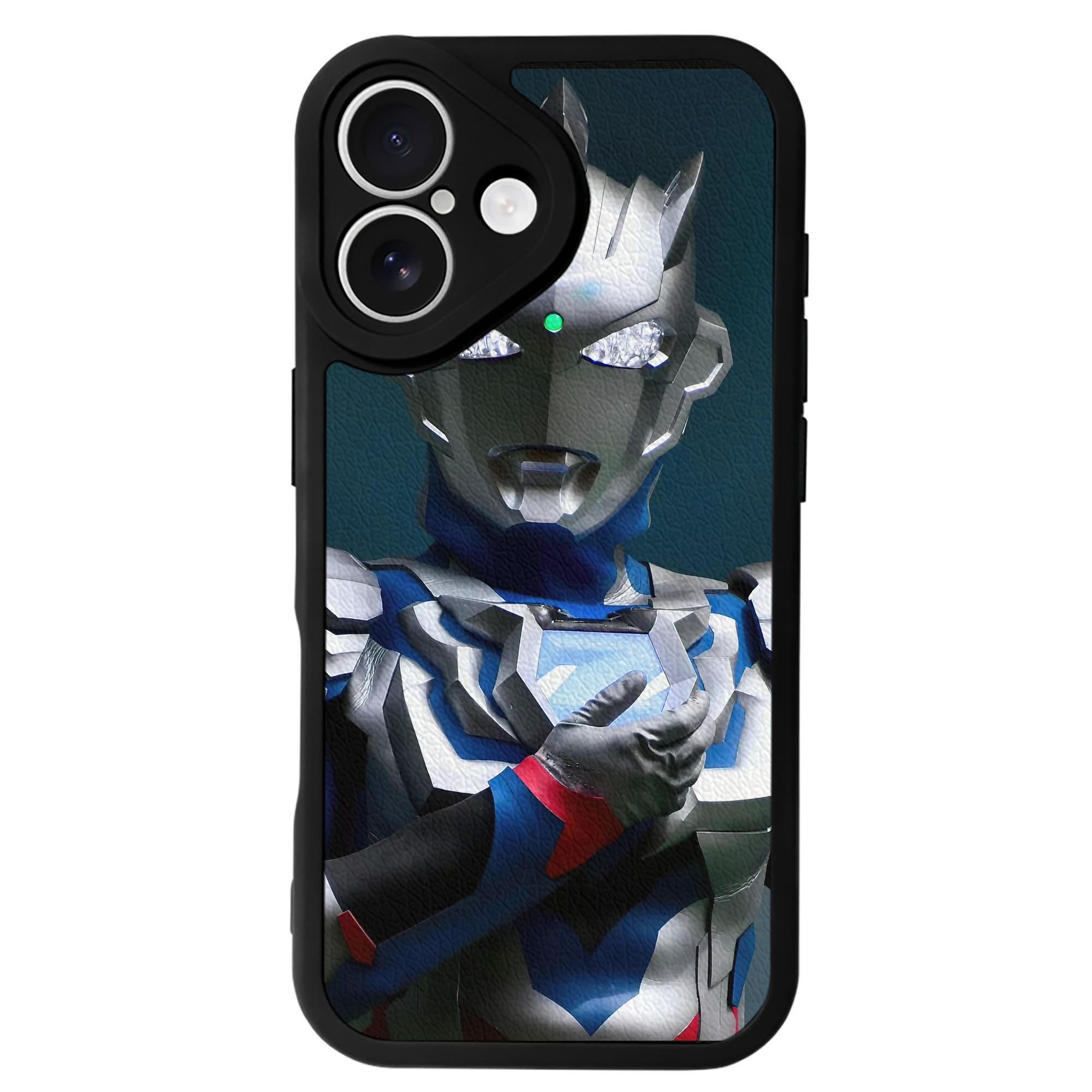 （画像用） ウルトラマン Ultraman 【iPhone 16シリーズ対応】シリコンスマホケース（レザー調） 材質：シリコン